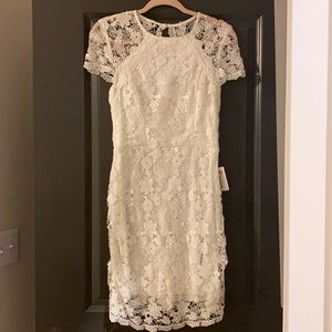 White lace cocktail dress